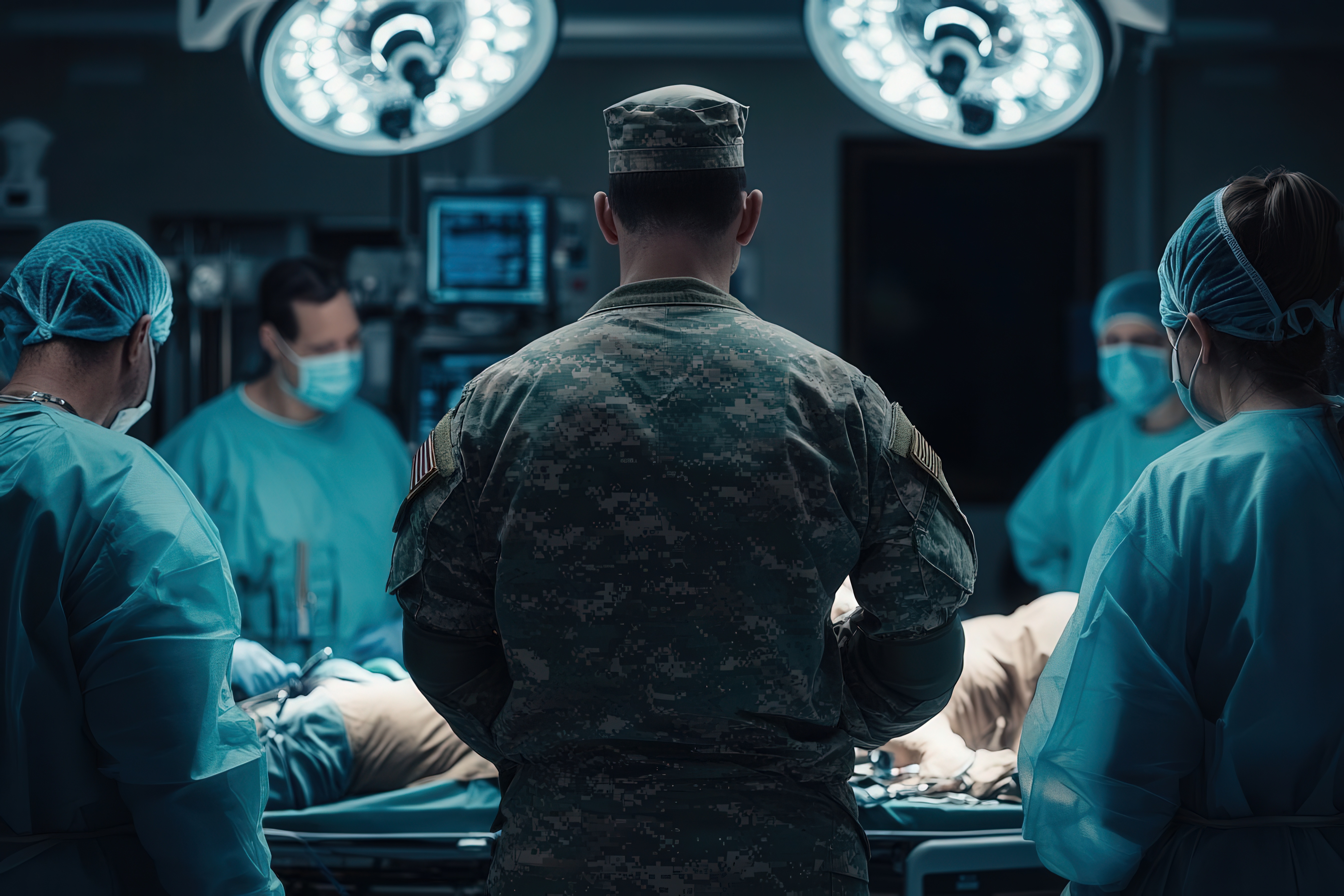 Federal healthcare professionals collaborating in a clinical setting